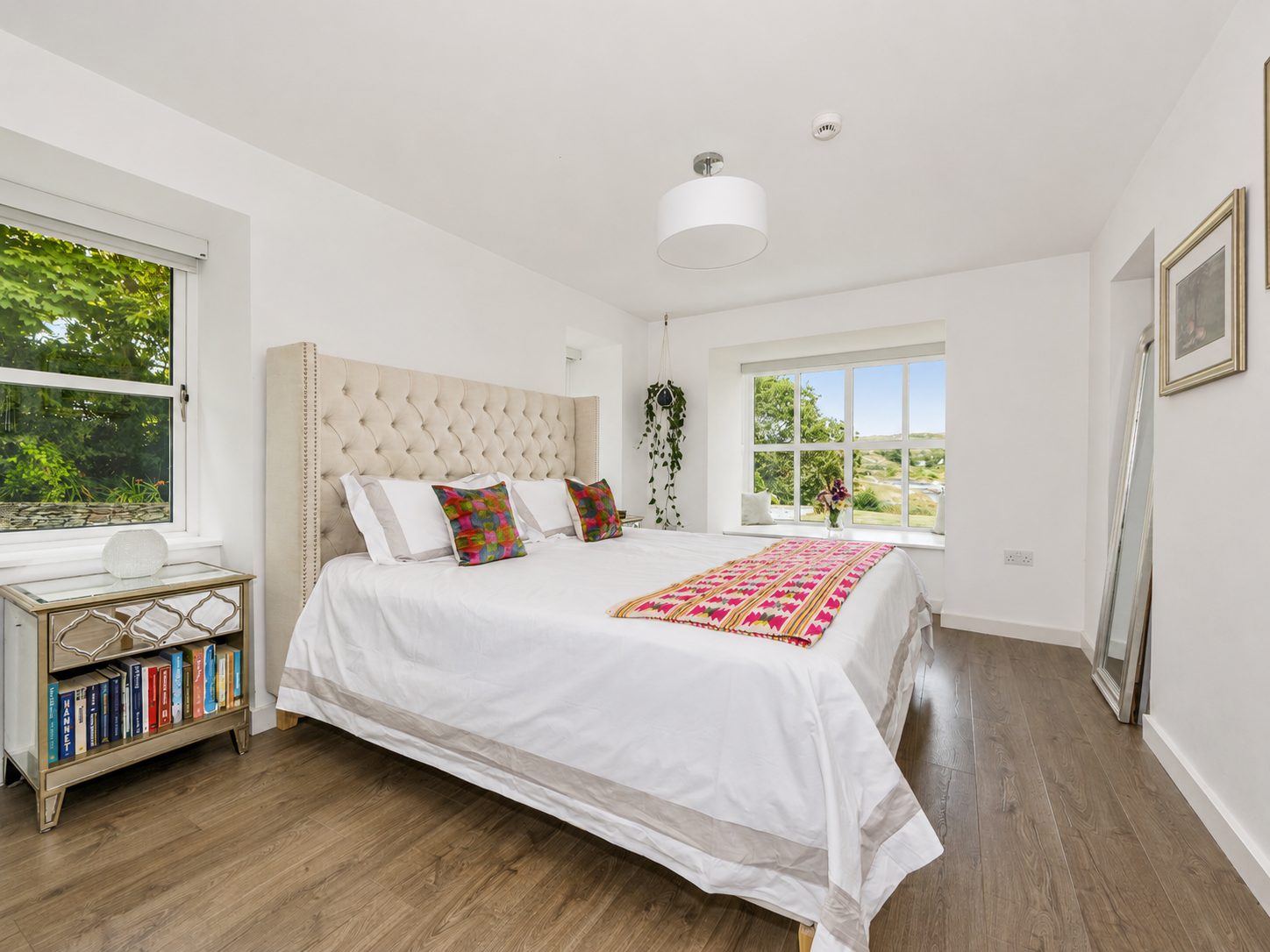 Bright double bedroom at Strandville